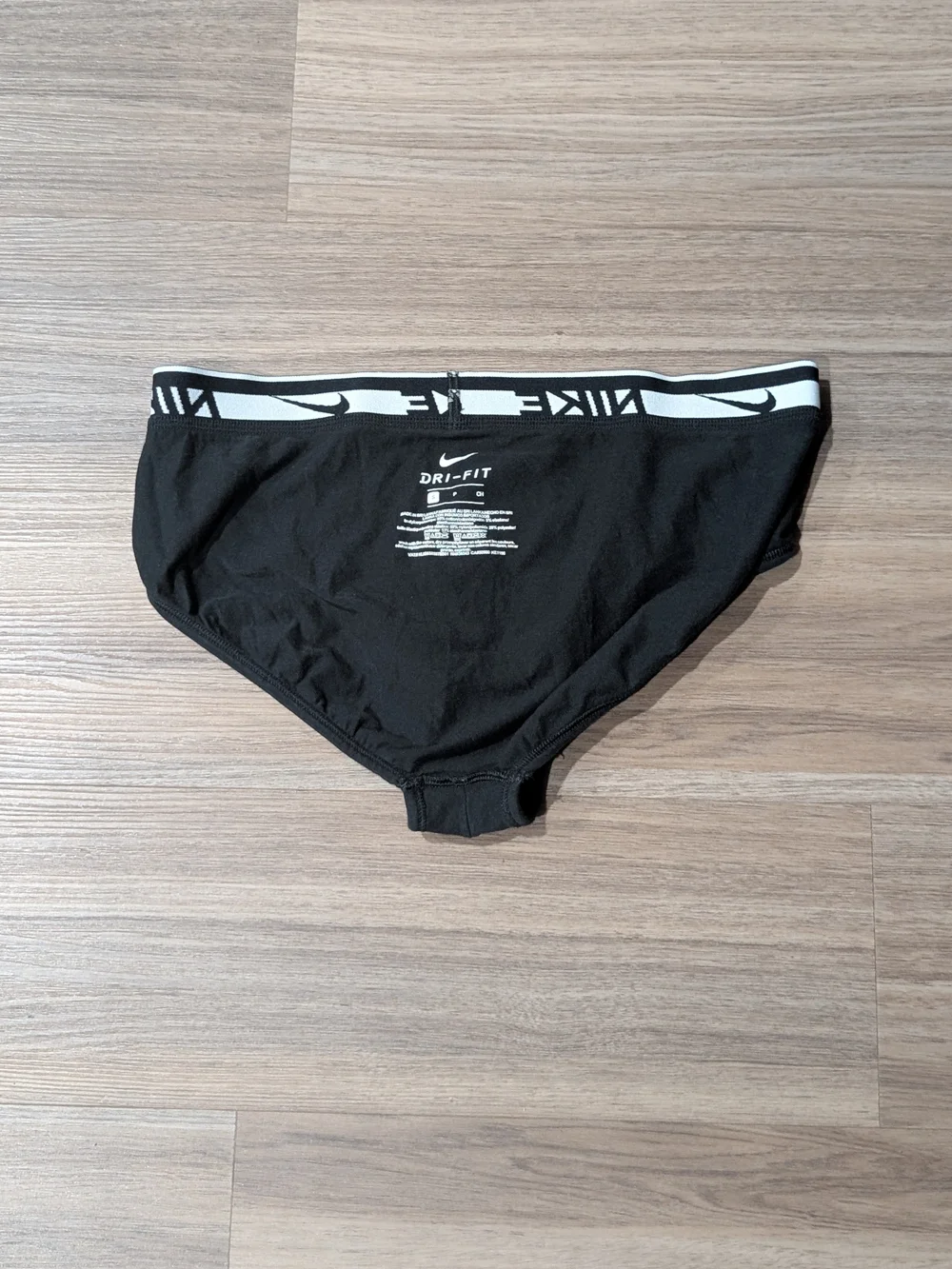 Nike Black Men's Briefs with White Logo Waistband
